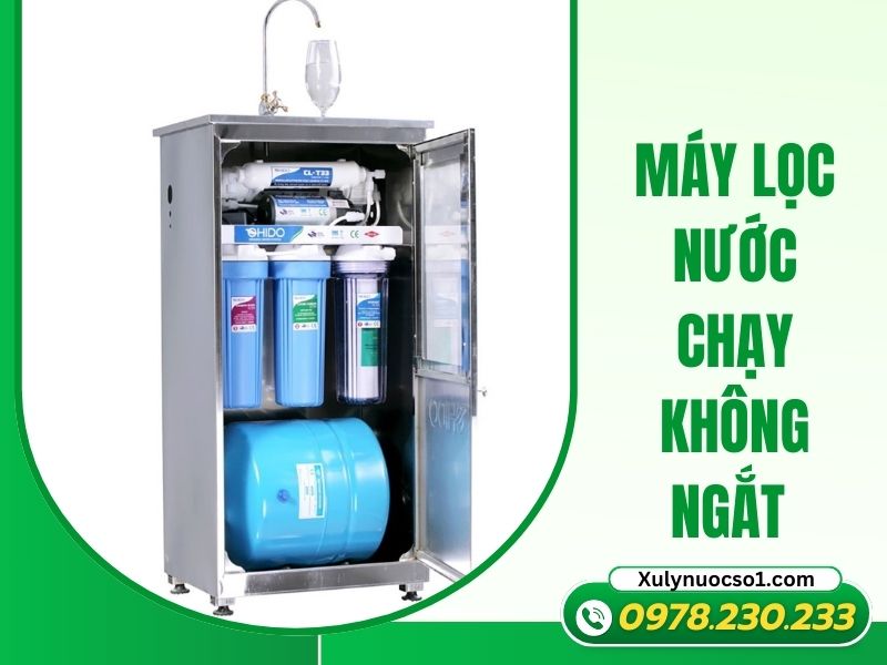 Máy lọc nước chạy không ngắt nguyên nhân và cách sửa