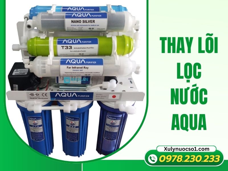 Dịch vụ thay lõi lọc nước Aqua tại nhà – Nhanh, chuẩn, uy tín