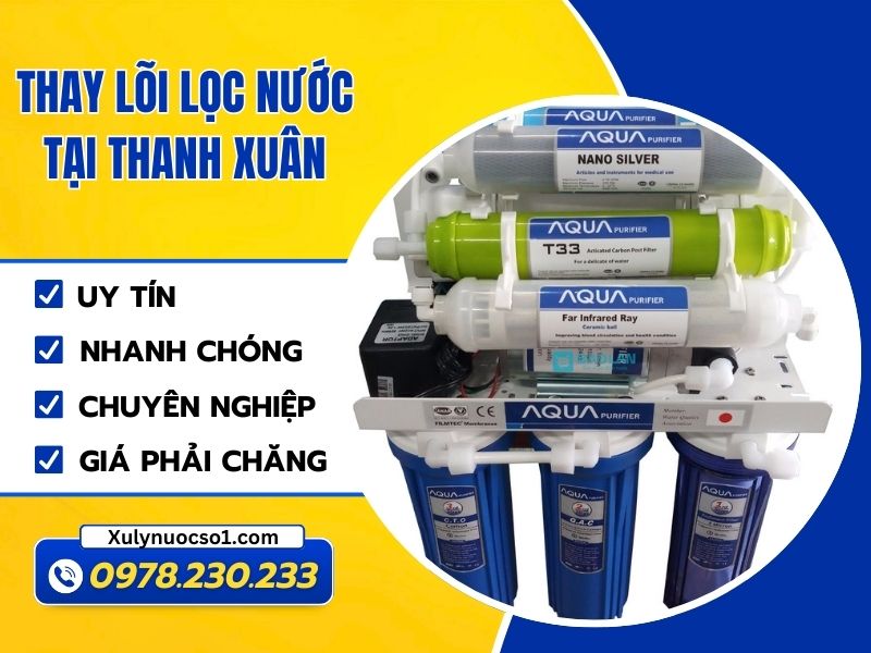 Thay lõi lọc nước tại Thanh Xuân chuyên nghiệp, uy tín