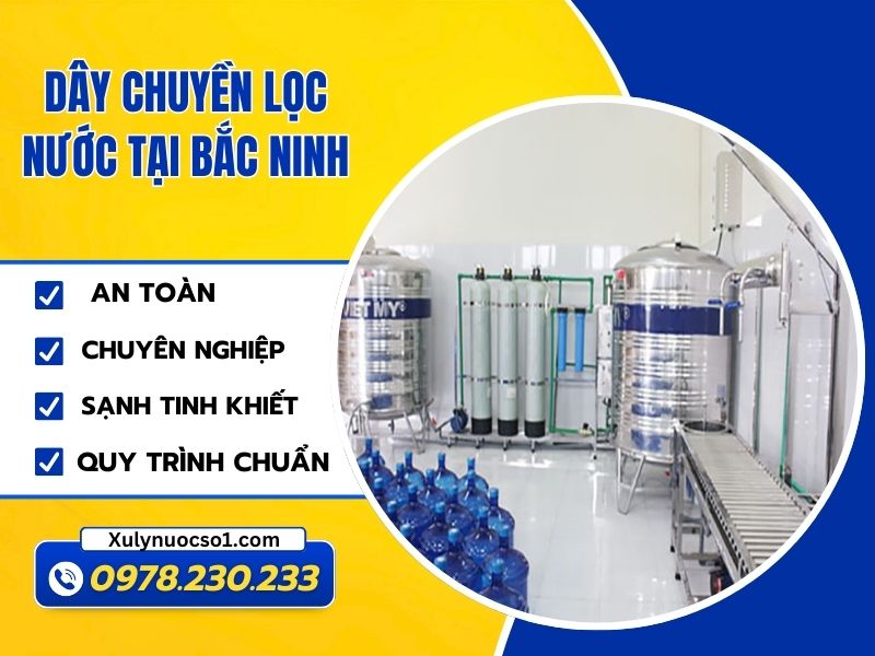 Dây chuyền lọc nước tại Bắc Ninh – Giải pháp an toàn và bền vững