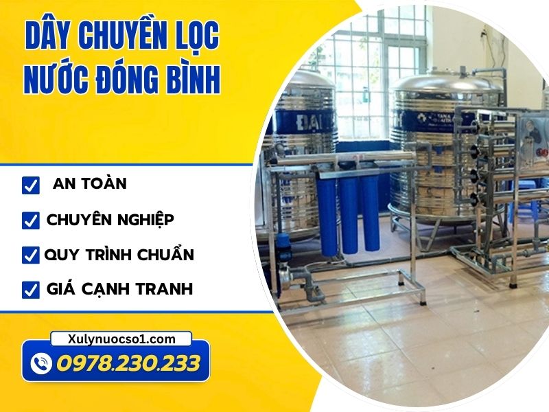 Dây Chuyền Lọc Nước Đóng Bình Lắp Đặt Giá Tốt Tại Xulynuocso1