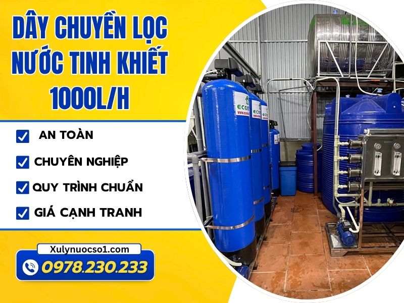 Day Chuyen Loc Nuoc Tinh Khiet 1000l H Xulynuocso1