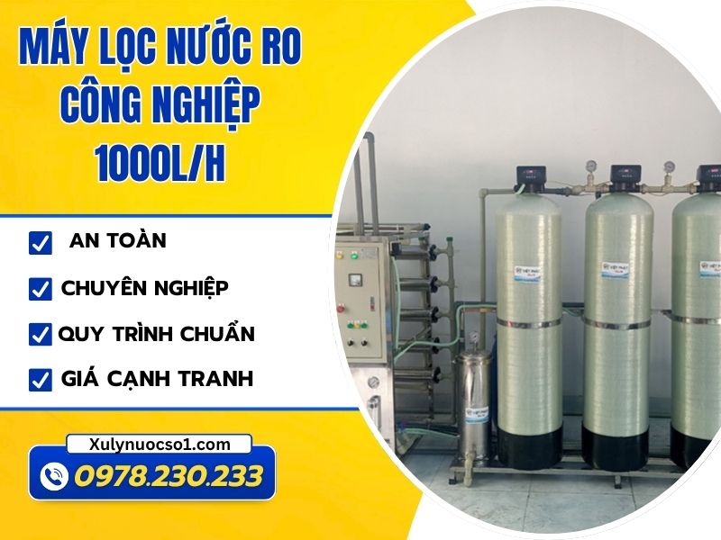 Lắp Đặt Máy Lọc Nước RO Công Nghiệp 1000L/H Chuyên Nghiệp, Giá Tốt