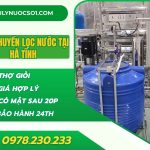 Lắp đặt dây chuyền lọc nước tại Hà Tĩnh chi phí rẻ, uy tín