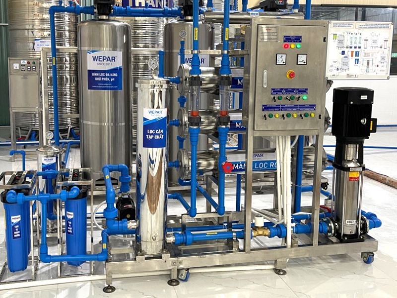 Quy trình lắp đặt dây chuyền lọc nước tại Lâm Đồng