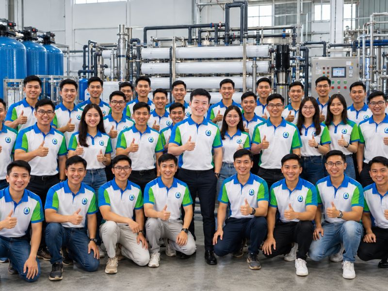 Tập thể Trung tâm Xử lý nước số 1