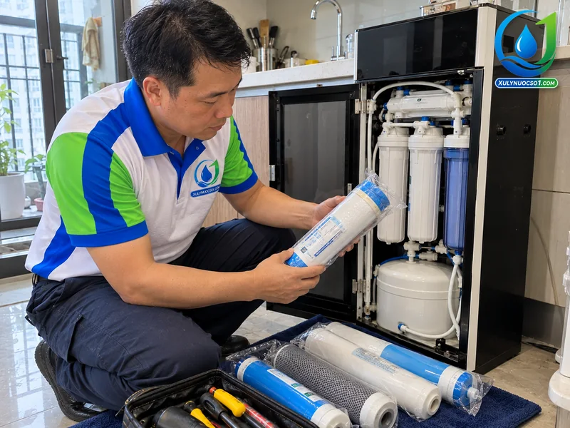 Thợ thay lõi lọc nước chính hãng tại nhà ở Hà Nội