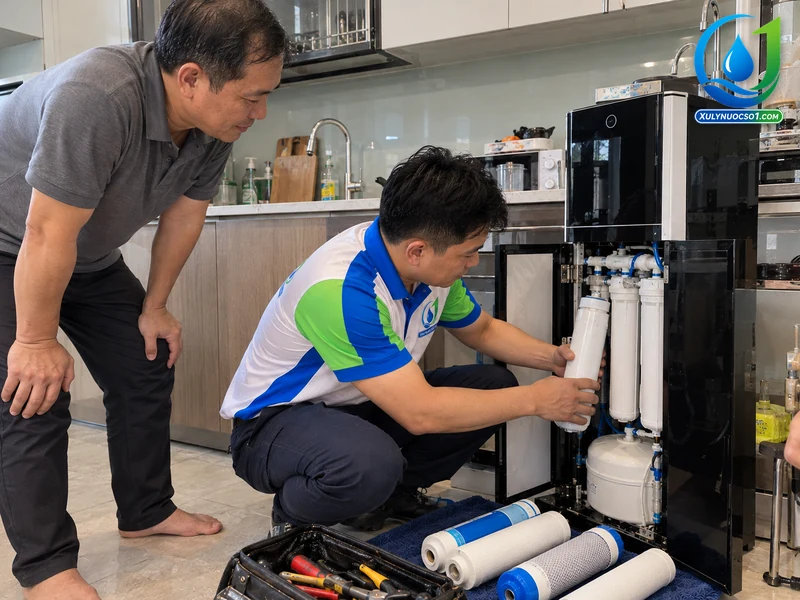 Thay lõi lọc nước tại Hà Nội: so sánh lõi cũ và lõi mới
