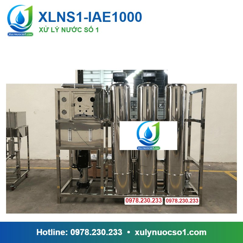 Hệ thống lọc nước RO đường ống inox vi sinh 1.000 lít/h XLNS1-IAE1000
