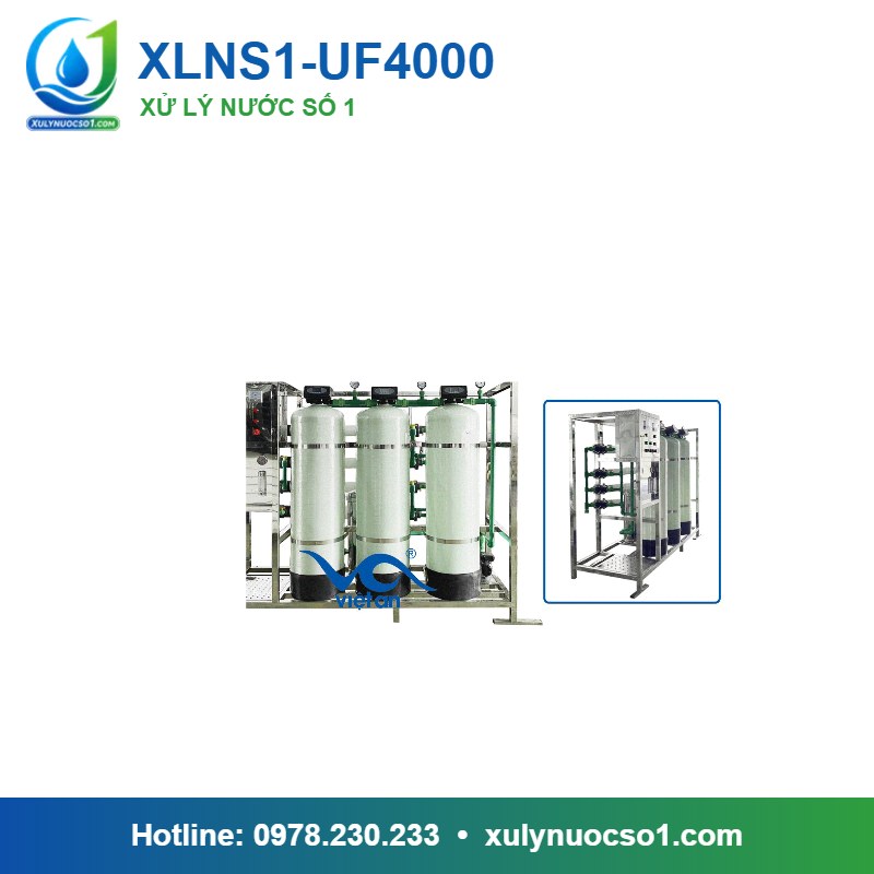 Bộ lọc nước đầu vào cho máy tạo nước ion kiềm 4.000 lít/h XLNS1-UF4000